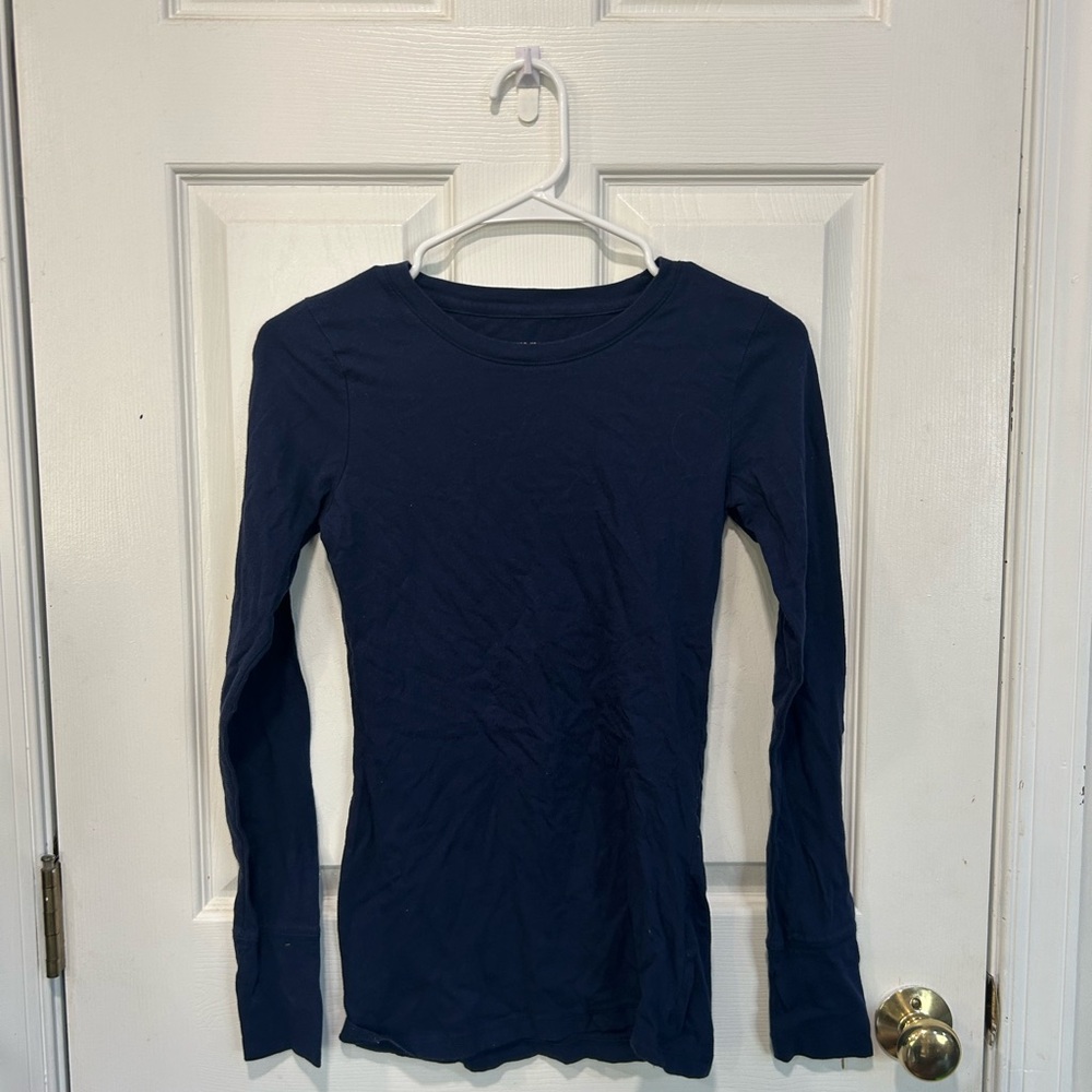 Mossimo Supply Co. Casual Navy Tee Size Small
